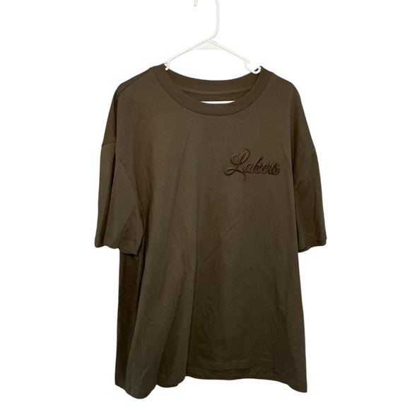 Pro Standard Other - Lakers Brown Oversized Graphic T-Shirt Unisex Casual Streetwear